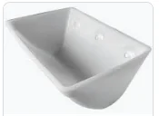 Caneca plástica branca para elevador